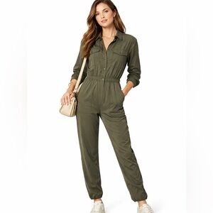 H&M Utility Jumpsuit | Olive Green | Size 10